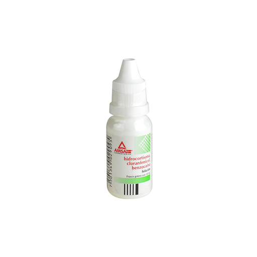 HIDROCORTISONA - CLORANFENICOL - BENZOCAINA 10/25/20 mg 10 Mililitro
