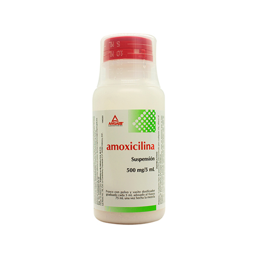 AMOXICILINA 500 mg/5 ml 75 Mililitro