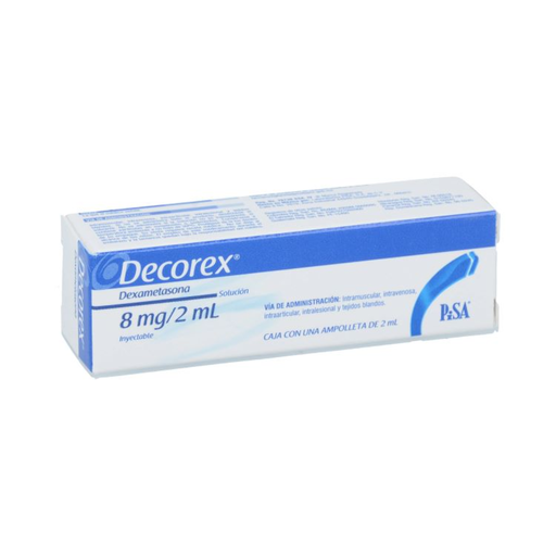 DECOREX 8 mg 1 Ampolleta