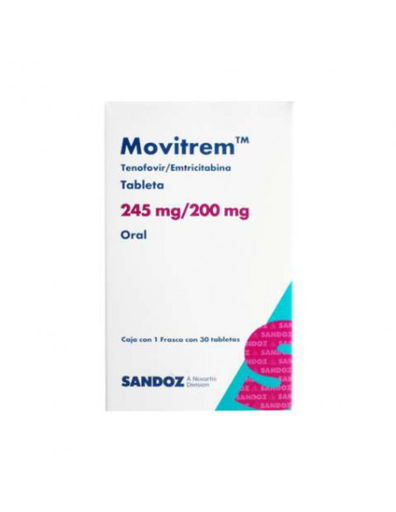 MOVITREM 245/200 mg 30 Tableta(s)