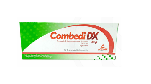 COMBEDI DX 100/100/5/4/30 mg 3 Ampolleta