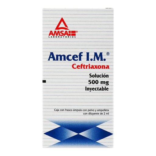 AMCEF I.M. 500 mg/2 ml 1 Frasco Ámpula