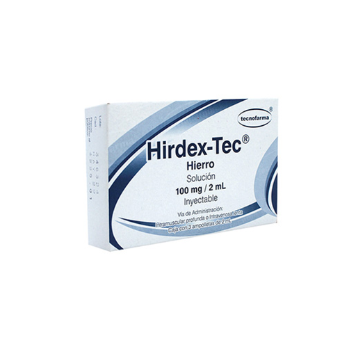HIRDEX-TEC 100 mg 3 Ampolleta