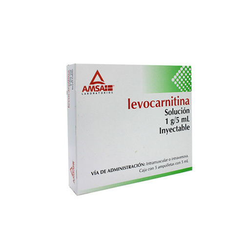 LEVOCARNITINA 1 g 5 Ampolleta