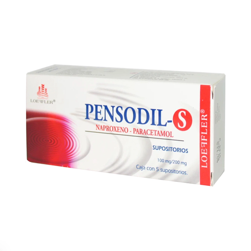 PENSODIL-S 100/200 mg 5 Supositorios