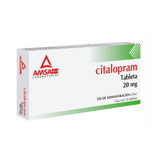 CITALOPRAM 20 mg 14 Tableta(s)
