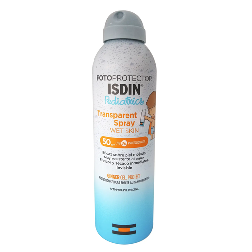 TRANSPARENTE SPRAY WET SKIN PEDIATRICO 50FPS 50 FPS 250 Mililitros