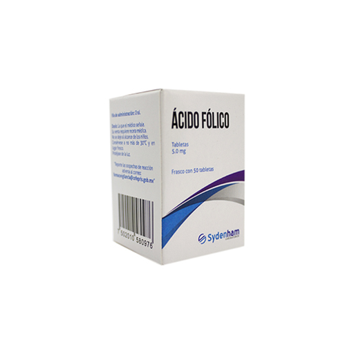 ACIDO FOLICO 5 mg 50 Tableta(s)