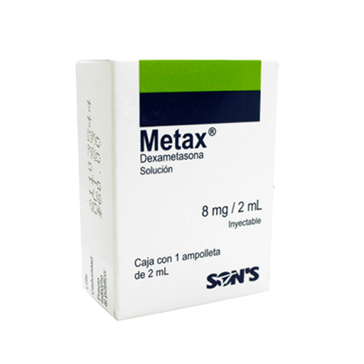 METAX 8 mg/ 2 ml 1 Ampolleta