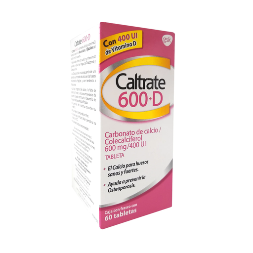 CALTRATE 600+D 600 mg/400 UI 60 Tableta(s)