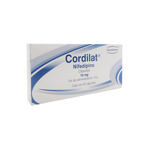 CORDILAT 10 mg 20 Cápsula(s)