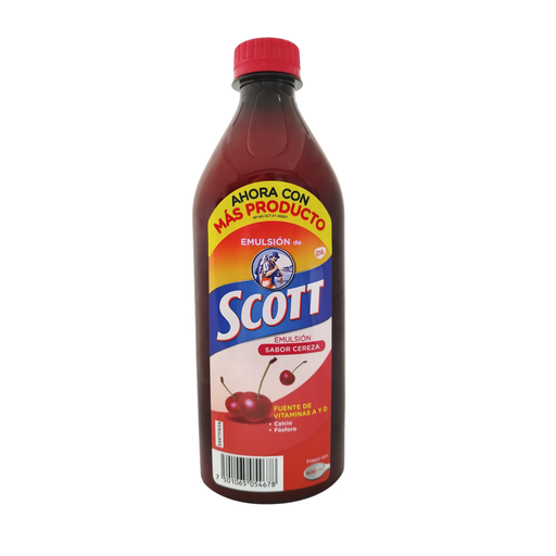 EMULSION DE SCOTT CEREZA - 400 Mililitros