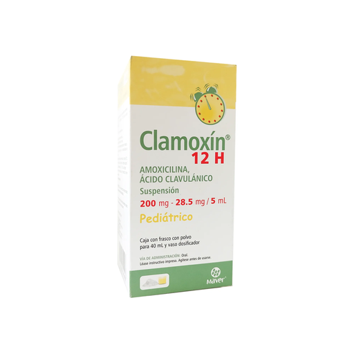 CLAMOXIN 12H PEDIÁTRICO 200/28.5 mg/5 ml 40 Mililitros