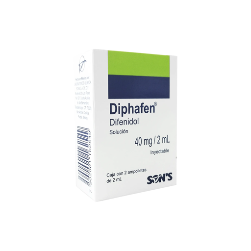 DIPHAFEN 40 mg/ 2 ml 2 Ampolleta