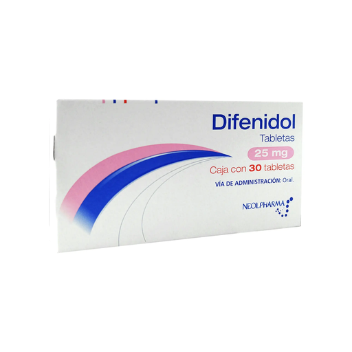 DIFENIDOL 25 mg 30 Tableta(s)