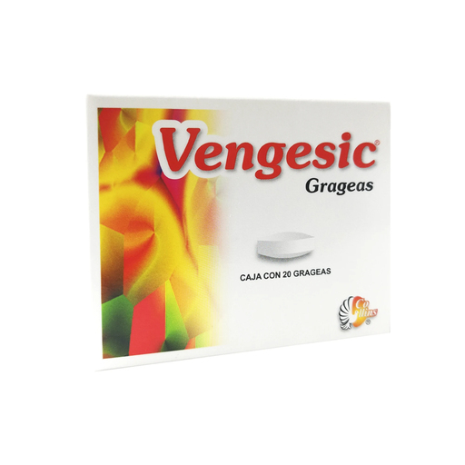 VENGESIC 100/0.5/200/200 mg 20 Grageas