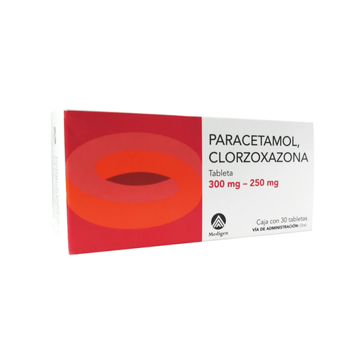 PARACETAMOL - CLORZOXAZONA 300/250 mg 30 Tableta(s)