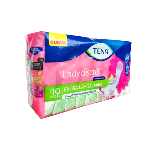 TENA LADY DISCRET EXTRA LARGA 10 Piezas