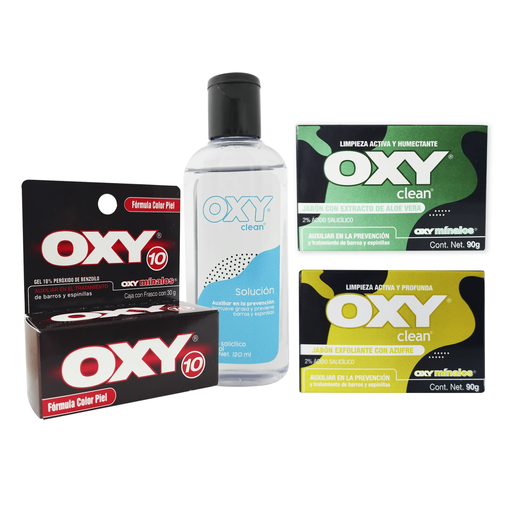 OXY KIT PIEL NORMAL - SECA, ACNE SEVERO 1 KIT 1 Kit