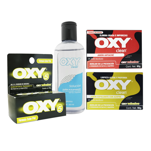 OXY KIT PIEL GRASA, ACNE LEVE 1 KIT 1 Kit