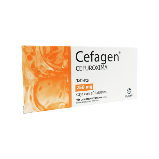 CEFAGEN 250 mg 10 Tableta(s)