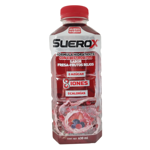 SUEROX FRESA-FRUTOS ROJOS 8IONES - 630 Mililitros