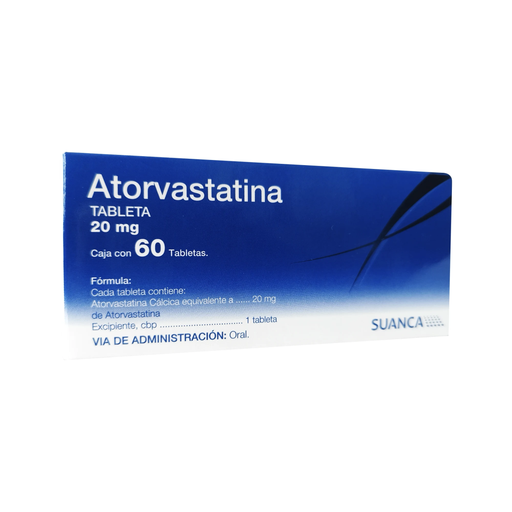 ATORVASTATINA 20 mg 60 Tableta(s)