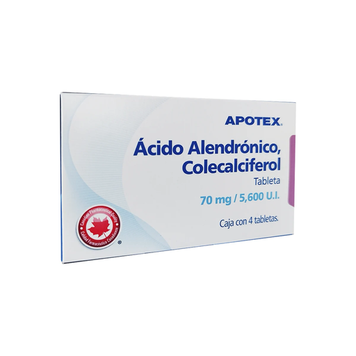 ACIDO ALENDRONICO COLECALCIFEROL 70 mg/5600 UI 4 Tableta(s)