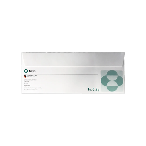 ZERBAXA 1 g / 500 mg 10 Frasco