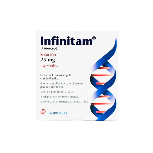 INFINITAM 25 mg 4 Frasco Ámpula