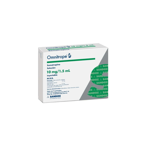 OMNITROPE 10 mg/ 1.5 ml 5 Cartucho