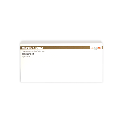MEPROXIDINA 200 mcg/2 ml 5 Frasco Ámpula