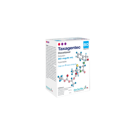 TAXAGENTEC 80 mg/ 8 ml 1 Frasco Ámpula