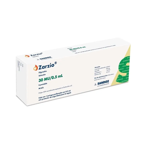 ZARZIO 300 mcg/ 0.5 ml 1 Jeringa prellenada