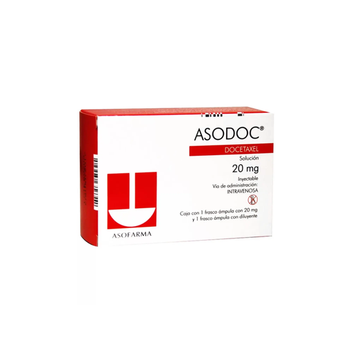 ASODOC 20 mg 1 Frasco Ámpula