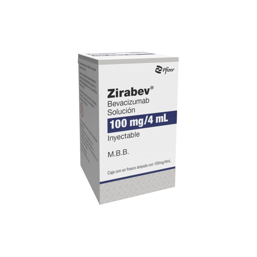 ZIRABEV 100 mg/4 ml 1 Frasco Ámpula
