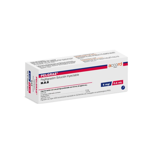 PELGRAZ 6 mg/0.6 ml 1 Jeringa prellenada