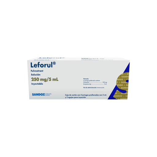 LEFORUL 250 mg/5 ml 2 Jeringa prellenada
