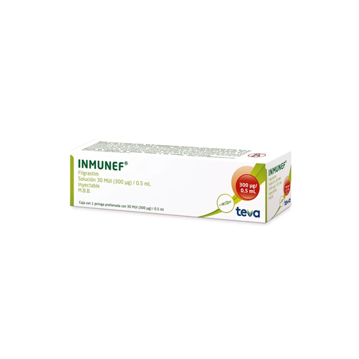 INMUNEF 30 MUI/0.5 ml (300 mcg) 1 Jeringa prellenada