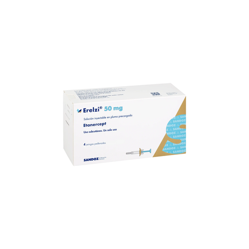 ERELZI 50 mg/1 ml 4 Jeringa prellenada