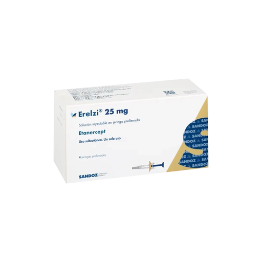 ERELZI 25 mg 4 Jeringa prellenada