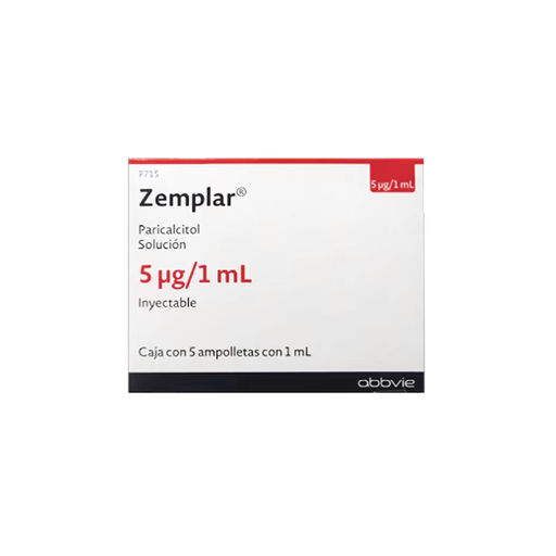 ZEMPLAR 5 mcg/1ml 5 Ampolleta