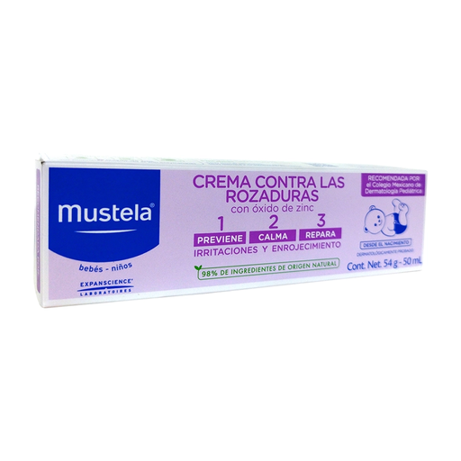 MUSTELA BEBE ROZADURAS CON OXICO DE ZINC 54 g 1 Tubos