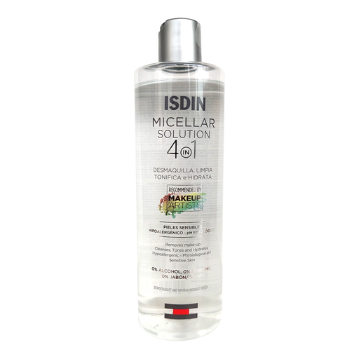 AGUA MICELAR ISDIN 4 EN 1 - 400 Mililitros