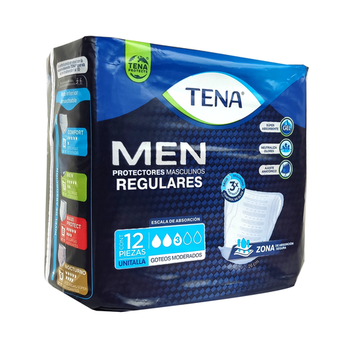TENA FOR MEN PROTECTORES - 12 Piezas