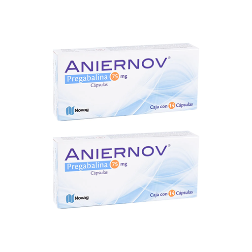 ANIERNOV 75 MG DOS CAJAS CON 14 CAPS C/U 75 mg 2 Cajas