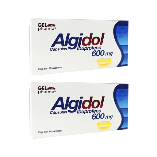 ALGIDOL 600 MG DOS CAJAS CON 10 CAPS C/U 600 mg 2 Cajas