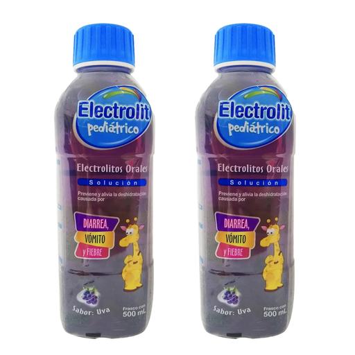 ELECTROLIT UVA PED SEIS PZS CON 500 ML C/U - 6 Piezas