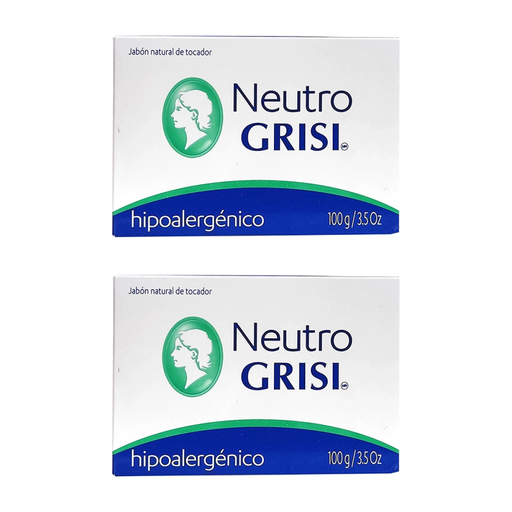 JABON GRISI NEUTRO DOS PZS DE 100 GR C/U - 2 Piezas