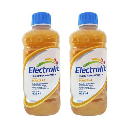 ELECTROLIT DX-5 MANZANA SEIS PZS CON 625 ML C/U - 6 Piezas